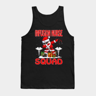 Christmas Infusion Nurse Squad Reindeer Pajama Dabing Santa Tank Top